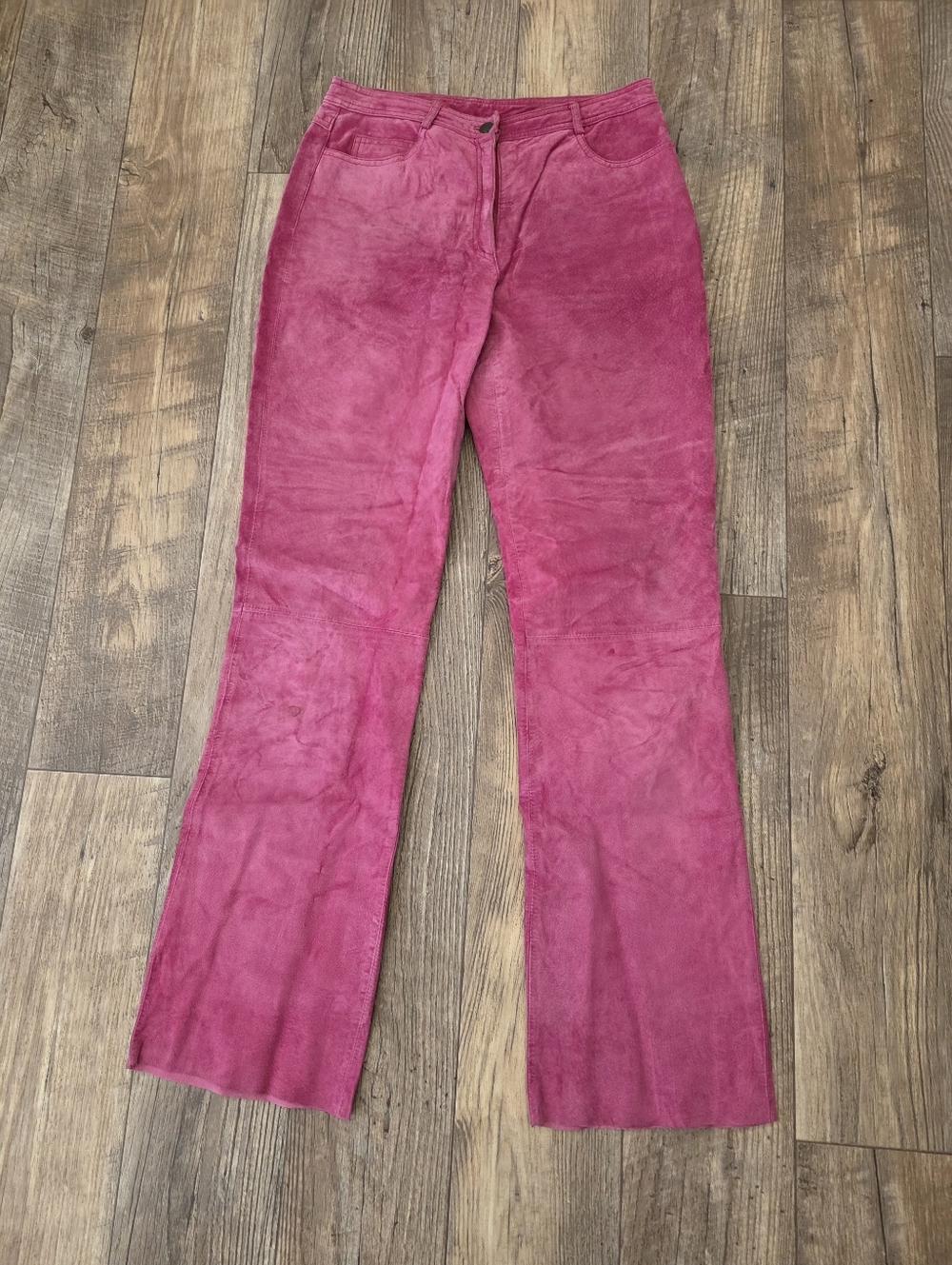 Vintage Y2k Lilly Pulitzer Pink Suede Pants Sz 6